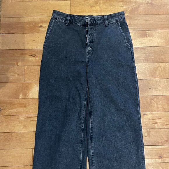 Madewell Curvy Superwide-Leg Jeans - Black - Picture 2 of 8